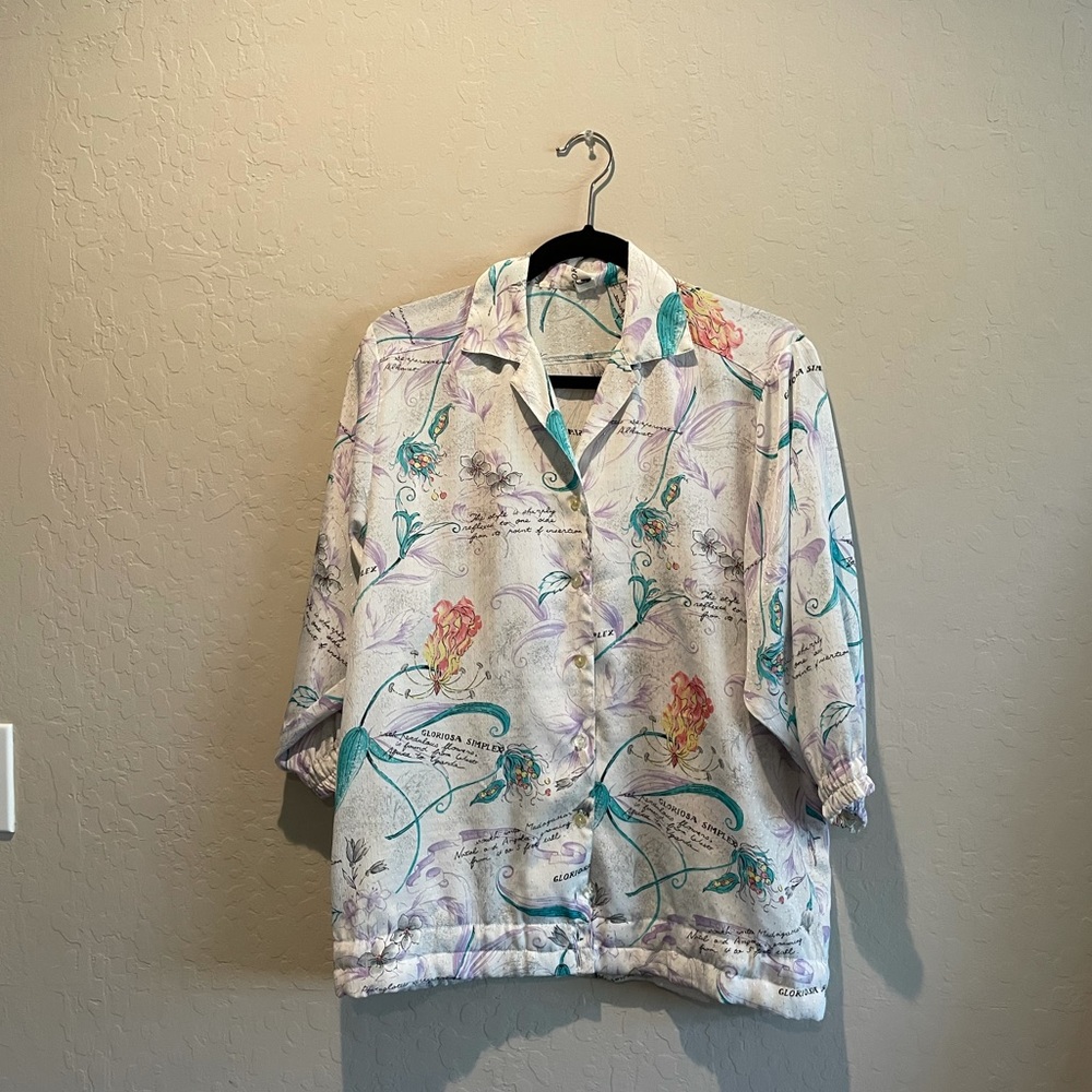Vintage button down blouse
